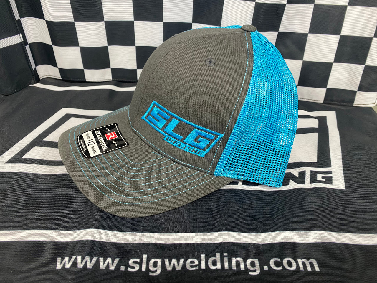 SLG SnapBack Trucker Hat - Grey/Light Blue