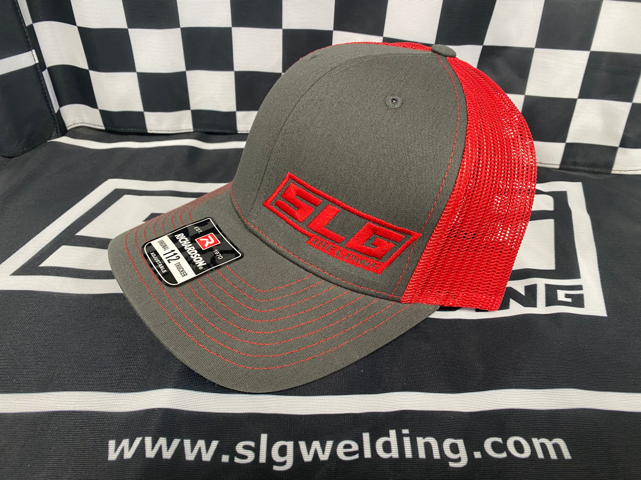 SLG SnapBack Trucker Hat - Grey/Red