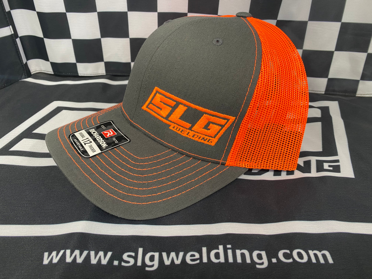 SLG SnapBack Trucker Hat - Grey/Orange