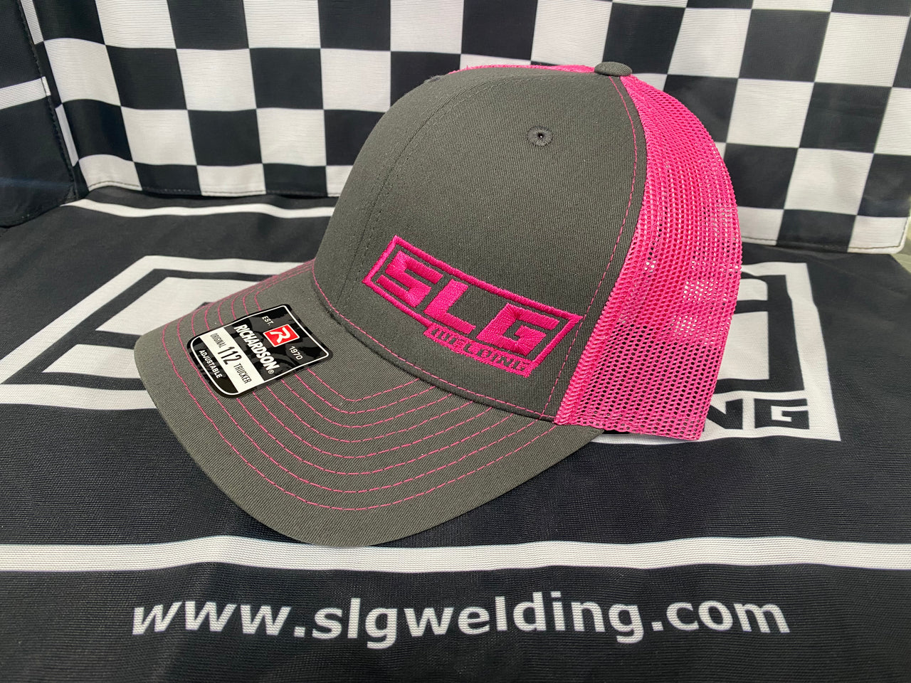 SLG SnapBack Trucker Hat - Grey/Pink