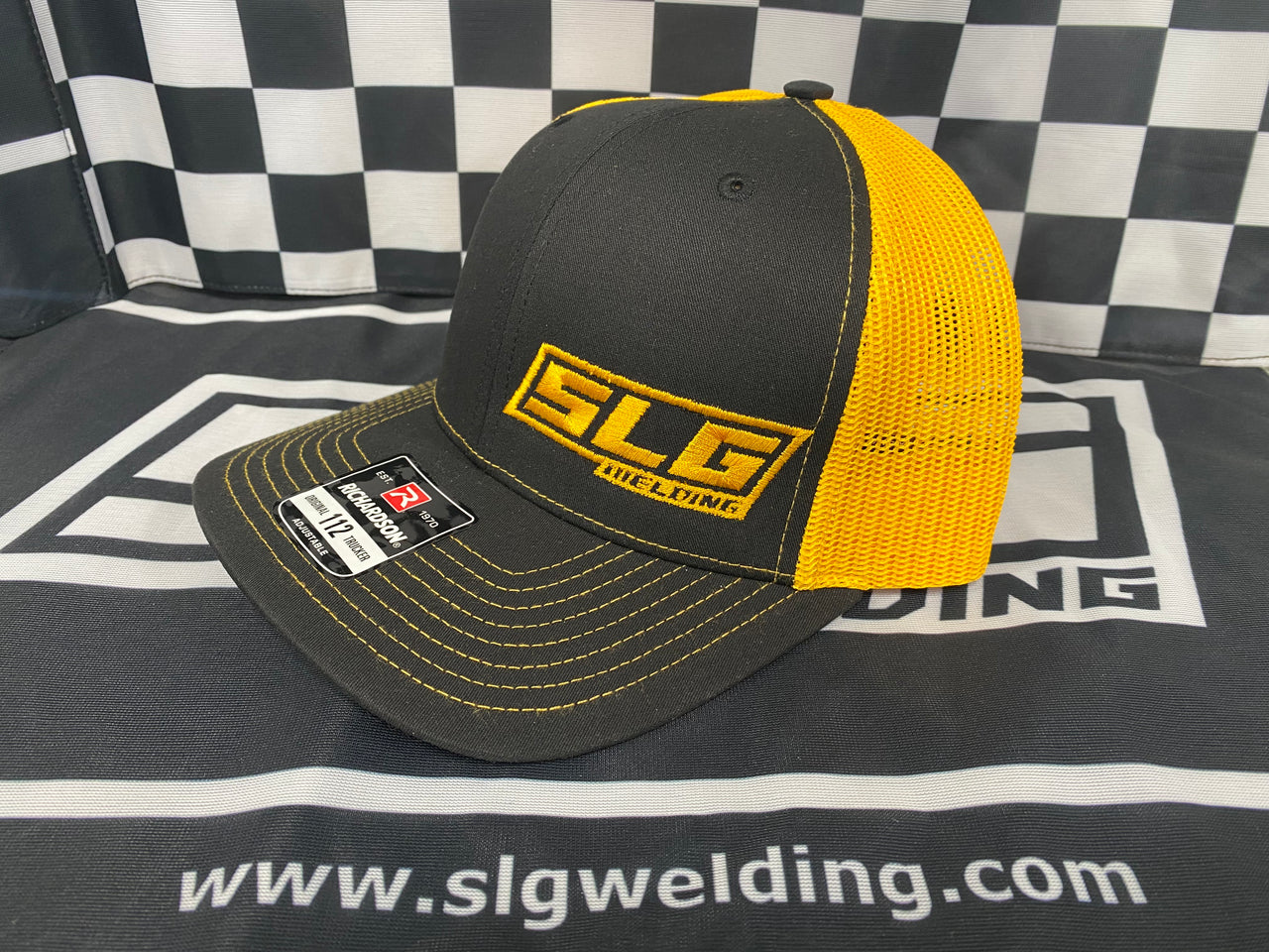 SLG SnapBack Trucker Hat - Black/Yellow