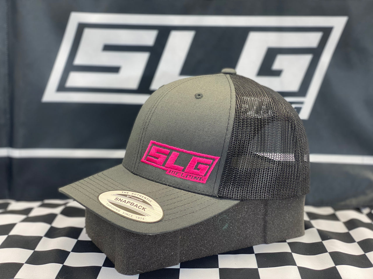 SLG Hat - Grey/Pink